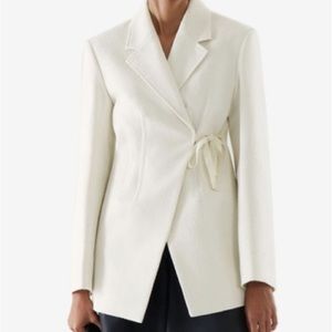 NWT COS fitted tie-up blazer